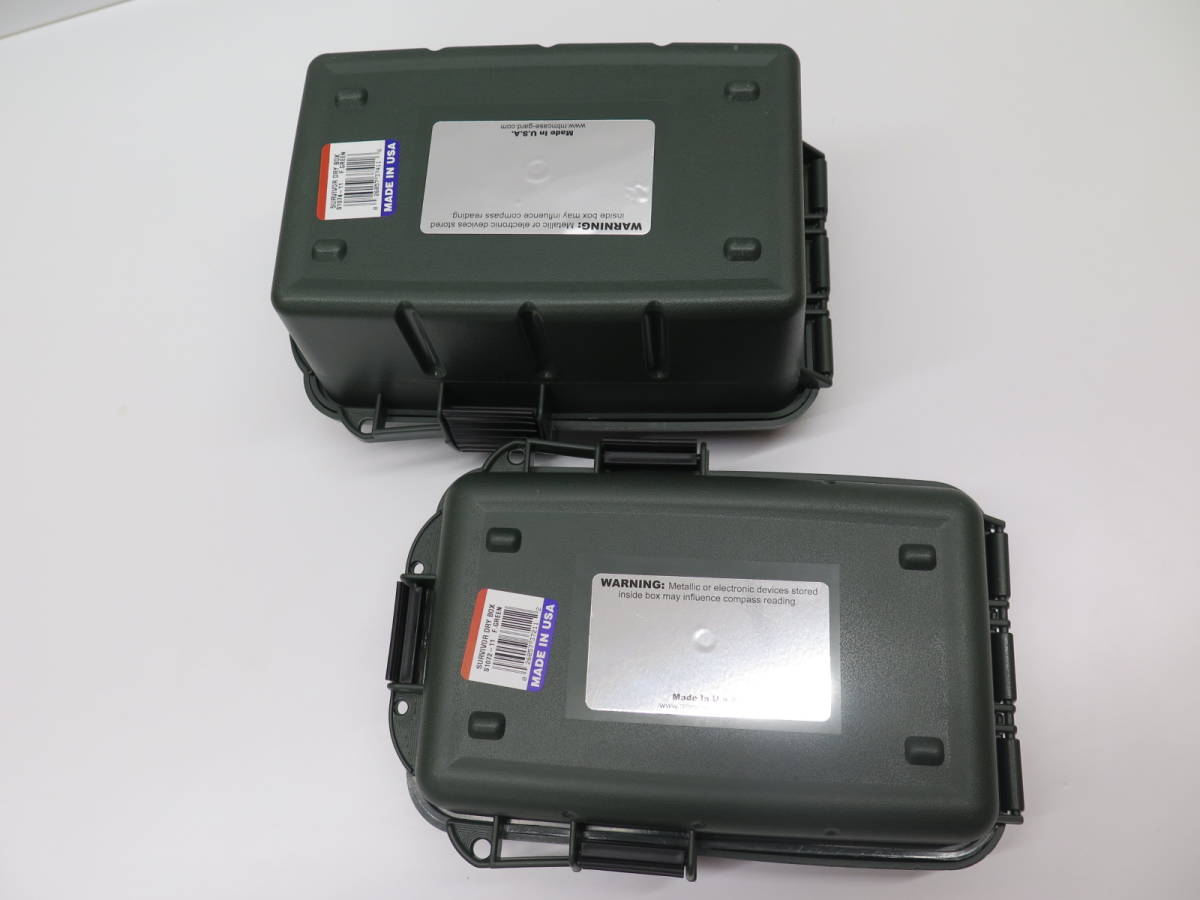 未使用保管品 USA製 MTM Case-Gard（エムティーエム ケースガード）Survivor Dry Boxes サバイバルドライボックス サイズ違い2点まとめての画像5