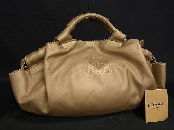 LOEWE ロエベ アナグラム ナッパアイレ ナッパレザー GOLD系-