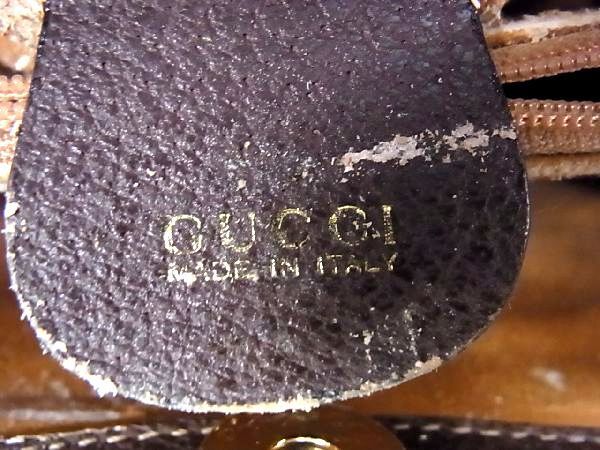 1円 ■美品■ GUCCI グッチ 002 1186 0260 バンブー レザー ハンドバッグ トート 手提げかばん 手持ち レディース ブラウン系 a5593VN_画像7