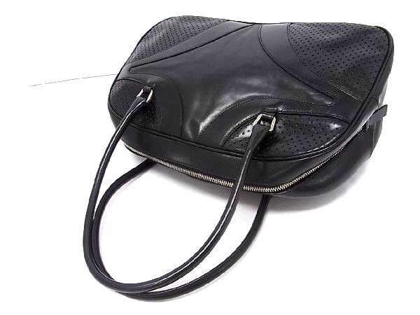 1円 PRADA プラダ レザー ハンドバッグ ボストンバッグ トート 手提げ