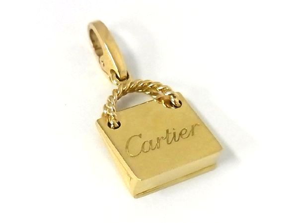 □極美品□ Cartier カルティエ ショッピングバッグ K18PG 約5g