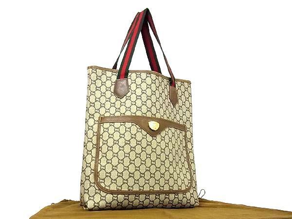 □極美品□ GUCCI オールドグッチ ヴィンテージ シェリーライン GG柄
