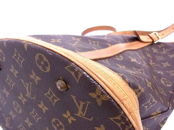 1円 LOUIS VUITTON ルイヴィトン M42236 モノグラム バケットGM バケツ型 トートバッグ ショルダー 肩掛けかばん ブラウン系 a8284クア_画像5