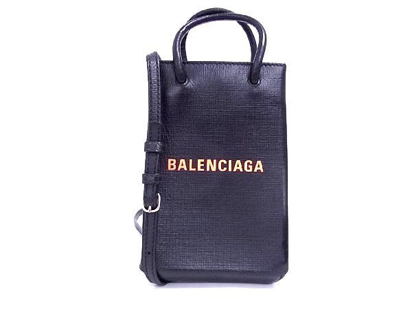 安いそれに目立つ BAG バレンシアガ ショッピングフォンホルダー 2way