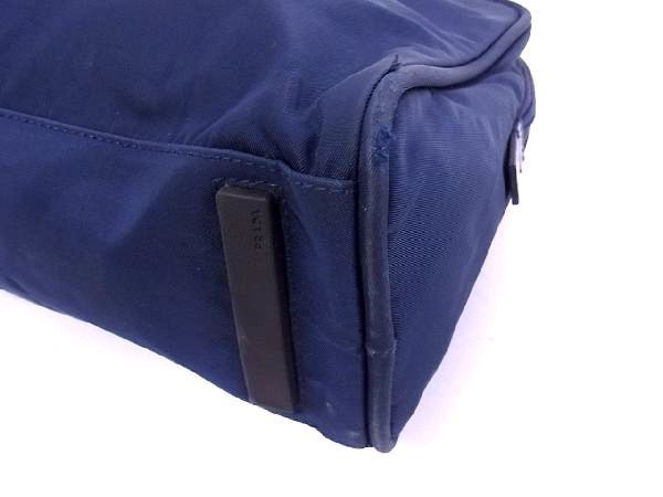 1円 PRADA プラダ テスートナイロン トートバッグ ハンドバッグ 手持ちかばん 手提げかばん メンズ レディース ブルー系 b5113CN_画像5