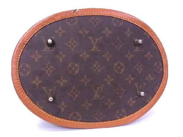 1円 LOUIS VUITTON ルイヴィトン T42236 モノグラム バケットGM USA アメリカ製 バケツ型 トート ショルダーバッグ ブラウン系 e1281gア_画像3