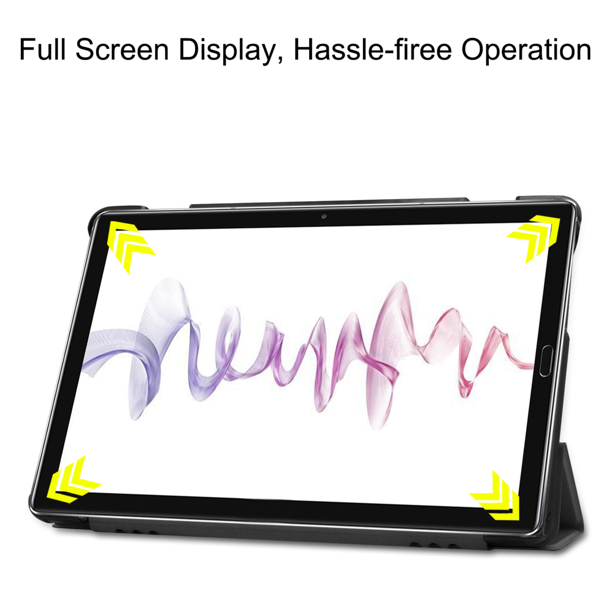 【送料無料】HUAWEIMediaPad M6 10.8タブレット専用ケース マグネット開閉式 スタンド機能付き 三つ折 カバー 薄型 軽量型 スタンド機能_画像5