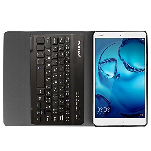 [ free shipping ]docomo dtab Compact d-01J/Huawei MediaPad M3 8.4 for TPU case attaching Bluetooth keyboard US arrangement .. input correspondence flower 