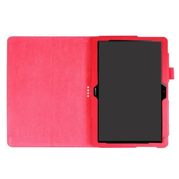Huawei MediaPad T3 10専用スタンド機能付きケース　二つ折　カバー　薄型　軽量型　スタンド機能　高品質PUレザーケース☆レッド_画像3