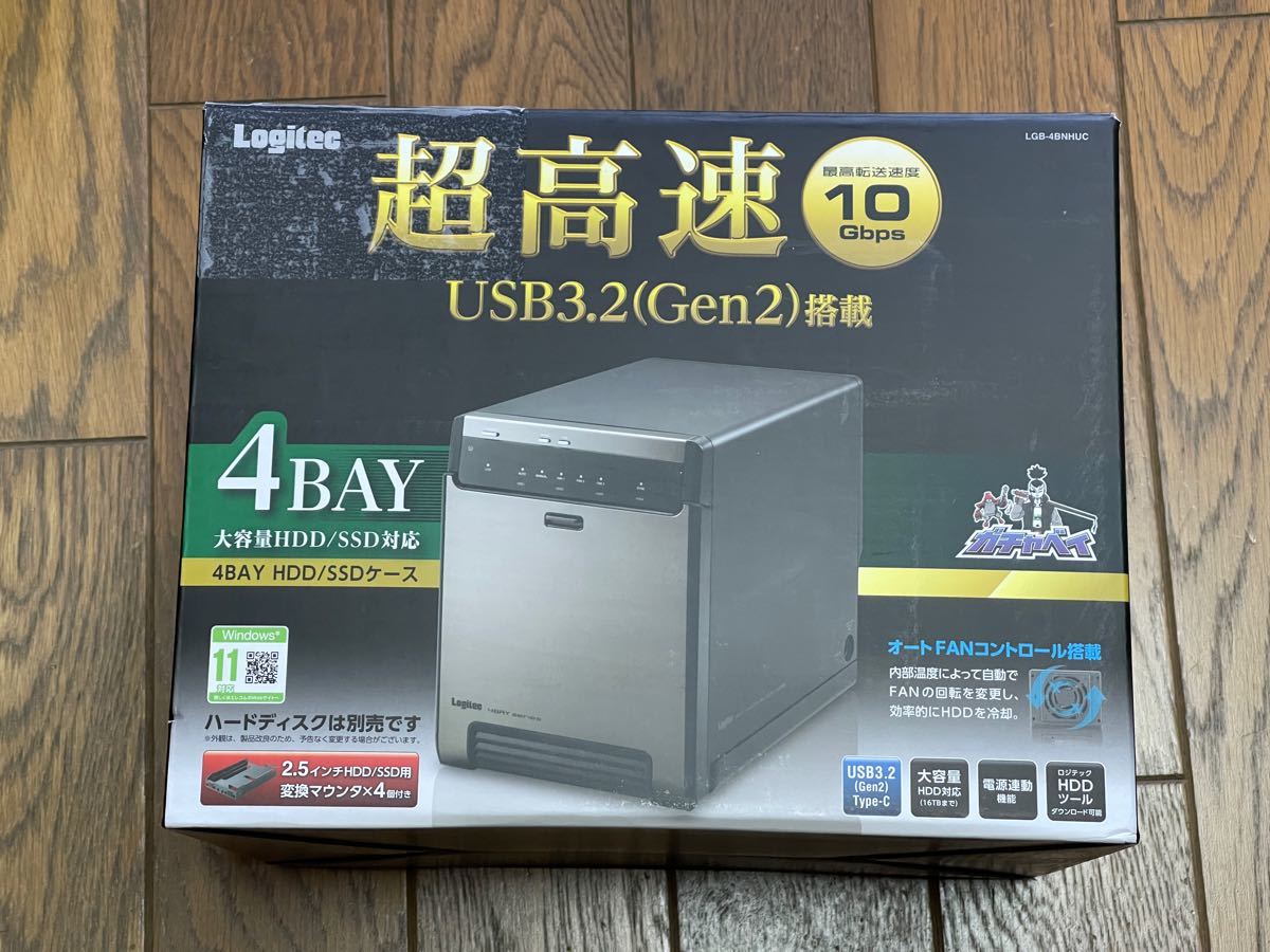 本物新品保証】 ロジテック HDDケース LGB-4BNHUC USB3.2(Gen2) 4BAY