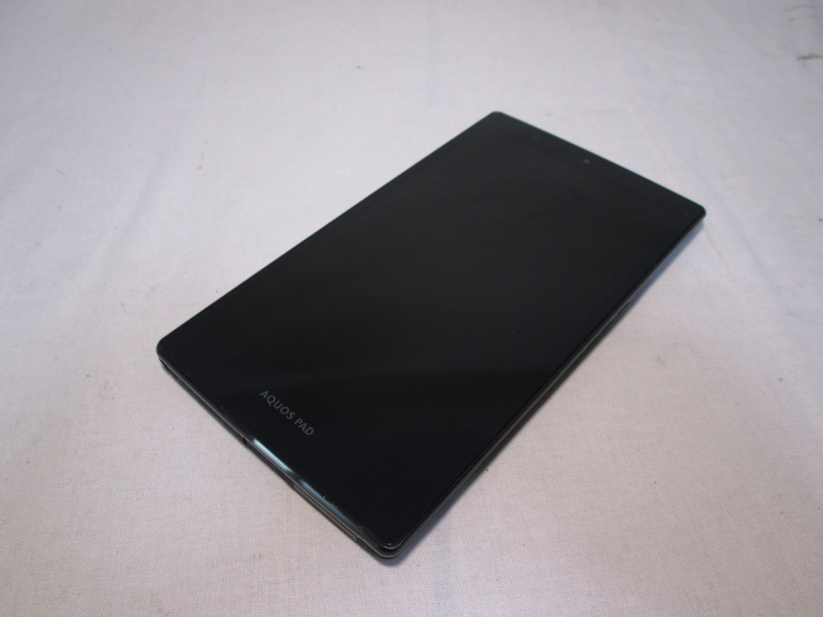 AQUOS PAD SHT21 シャープ ブラック au タブレット Android 4.0.4 動作保証 [82102]_画像1