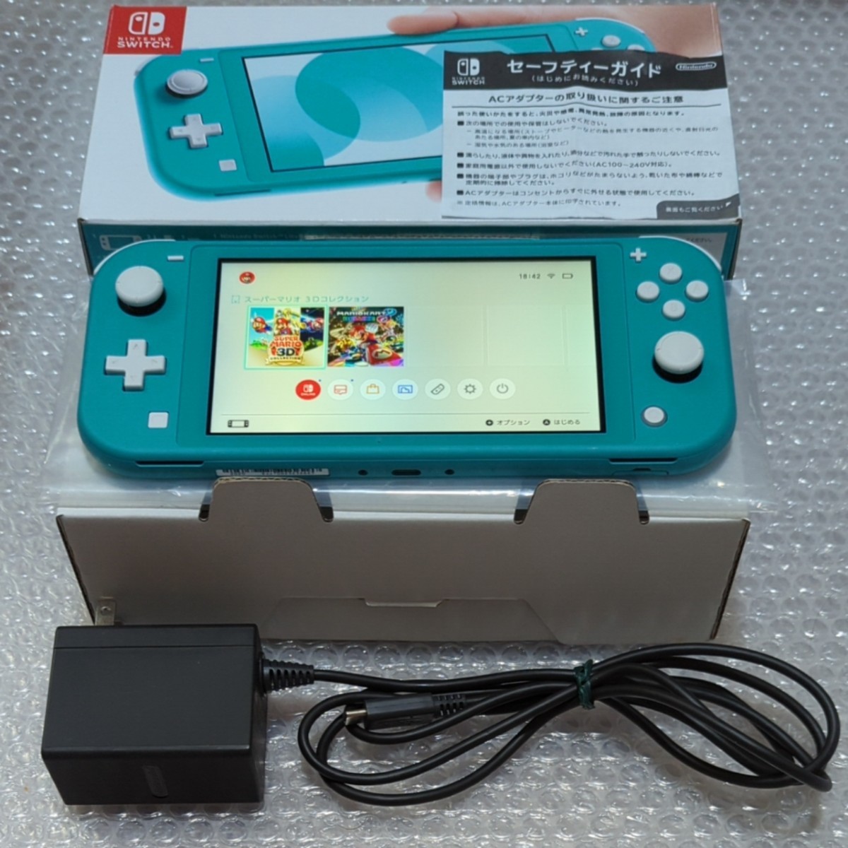 極美品】Nintendo Switch Lite ブルー 本体ケース付【完品】 テレビ