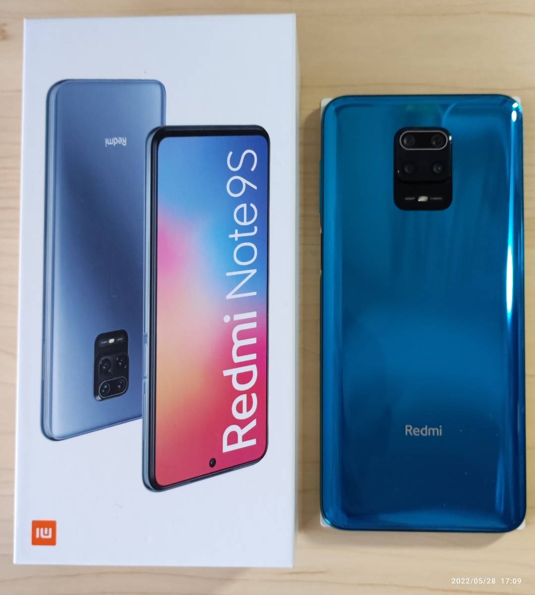Xiaomi Redmi Note 9S オーロラブルーストレージ 128GB、メモリー 6GB