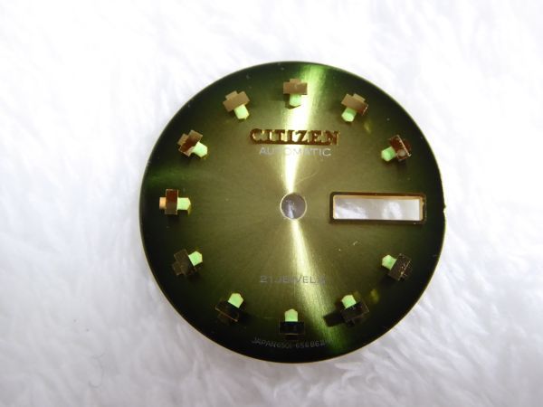 時計店長期保管未使用品　CITIZEN/シチズン　AUTOMATIC　21JEWELS　文字盤　JAPAN6501-656862-K　898I_画像1