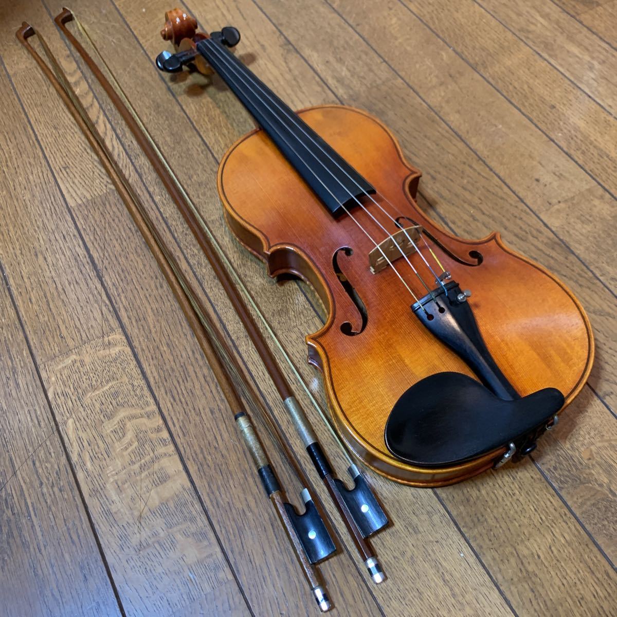 Suzuki Eternal Violin スズキ エターナル バイオリン No.1100 鈴木バイオリン 弦2品 ハードケース付き_画像1