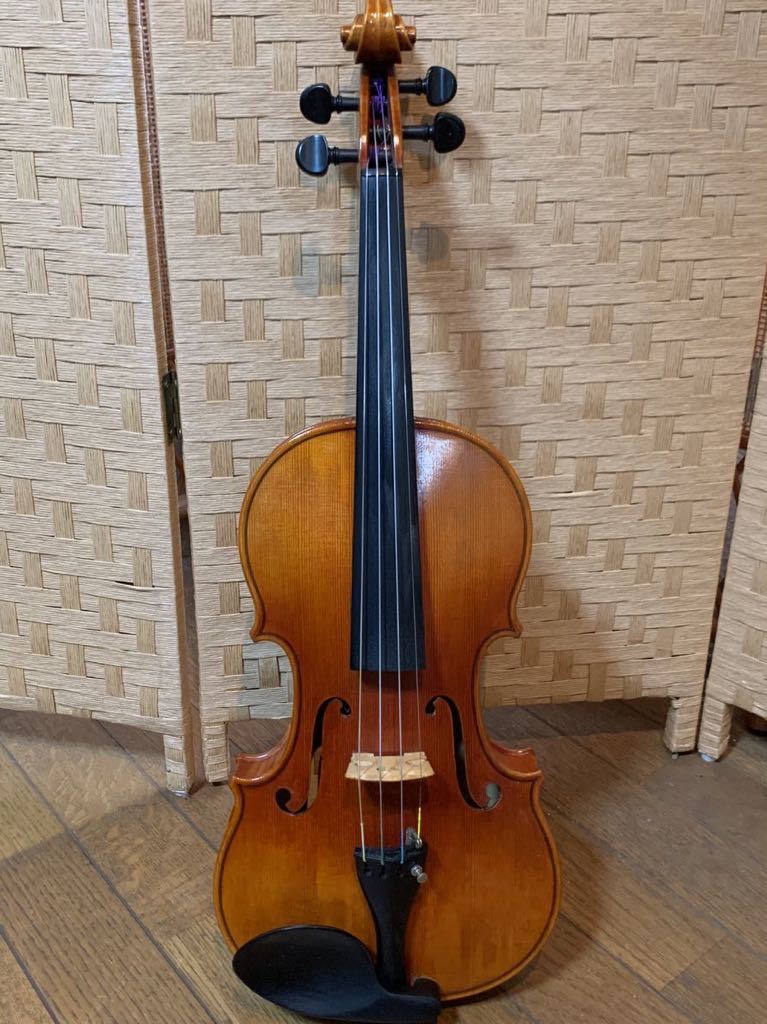 Suzuki Eternal Violin スズキ エターナル バイオリン No.1100 鈴木バイオリン 弦2品 ハードケース付き_画像3