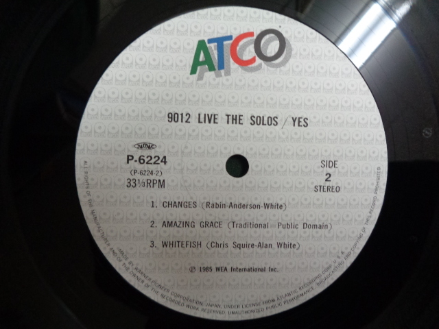 イエスYES/ライヴ9012 LIVE(THE SOLOS)●帯付LP　_画像8