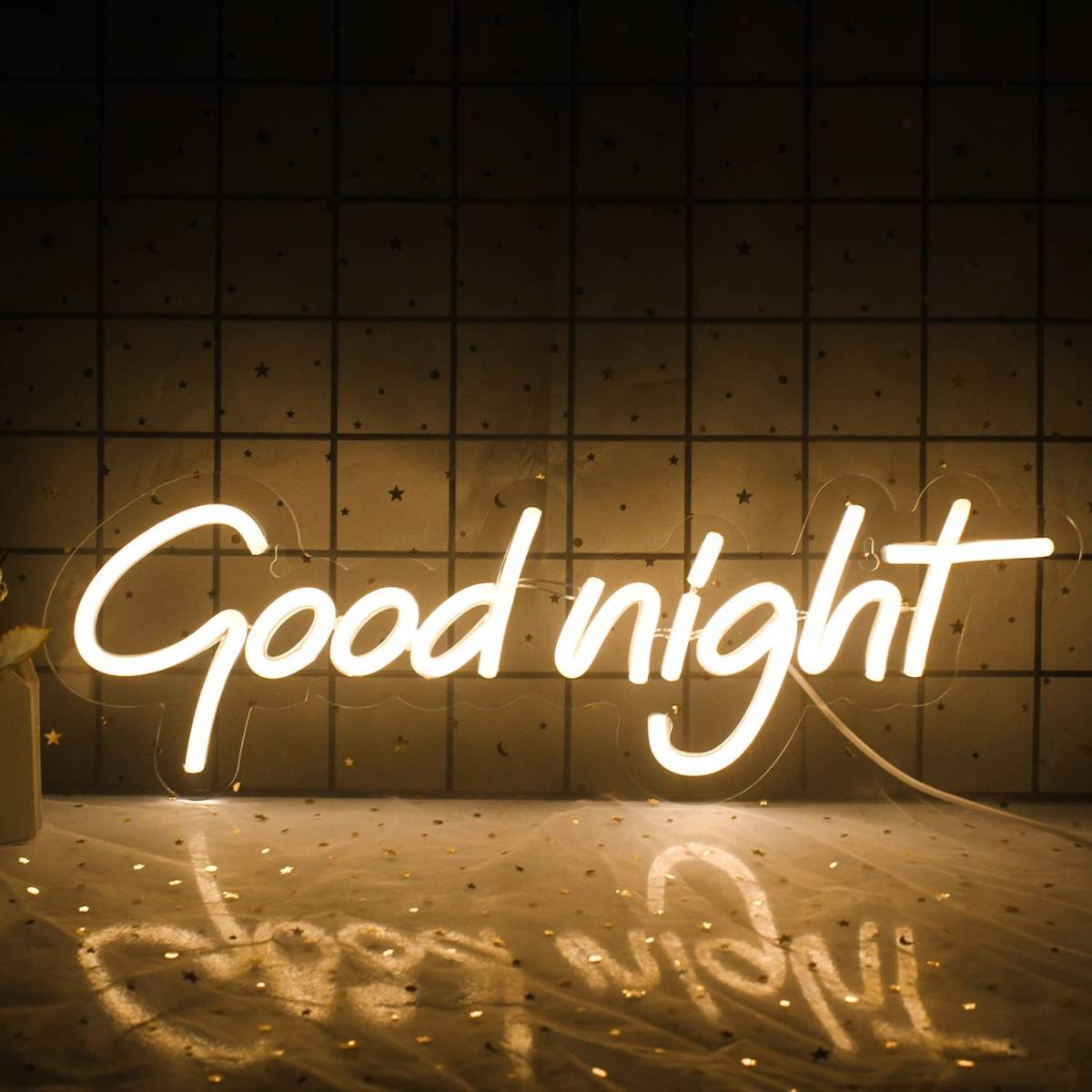 ネオンサイン Good Night 英文字LEDネオン看板 視認性抜群 ネオンサイン Good Night 英文字LEDネオン看板 視認性抜群