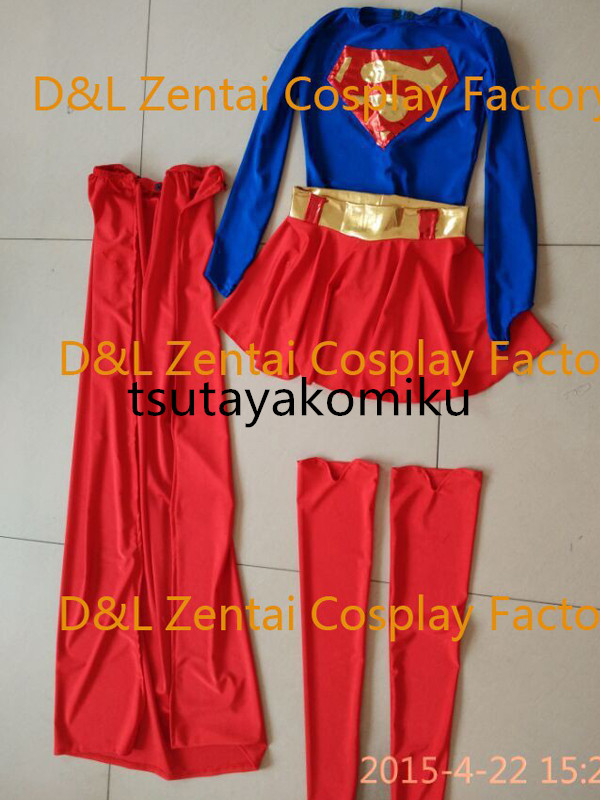 高品質 新作 実物撮影! スーパーヒーロー supergirl 赤青 高品質 新作 実物撮影! スーパーヒーロー supergirl 赤青