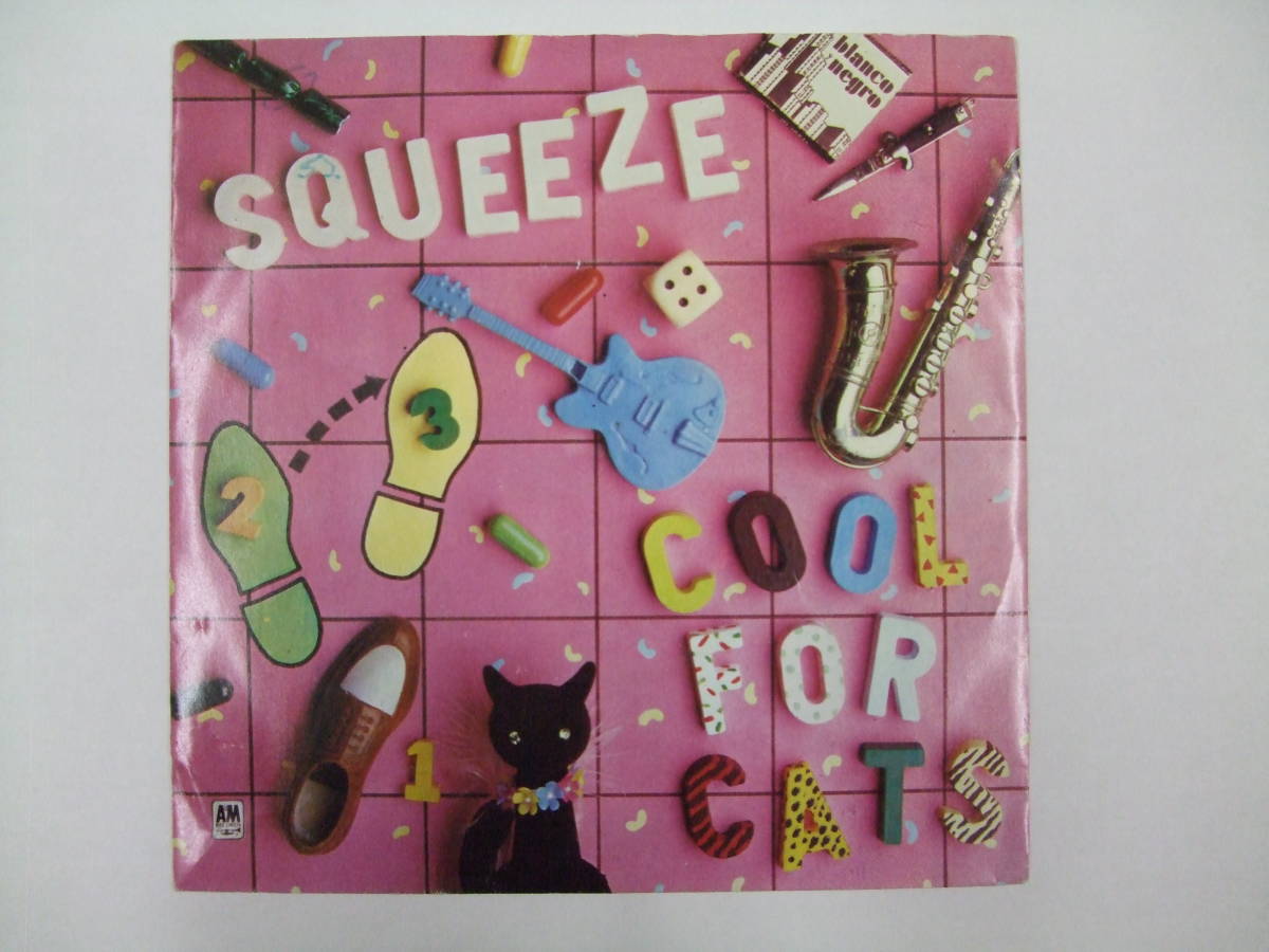 7インチ SQUEEZE / COOL FOR CATS UK盤 明るいピンクカラー盤の画像1