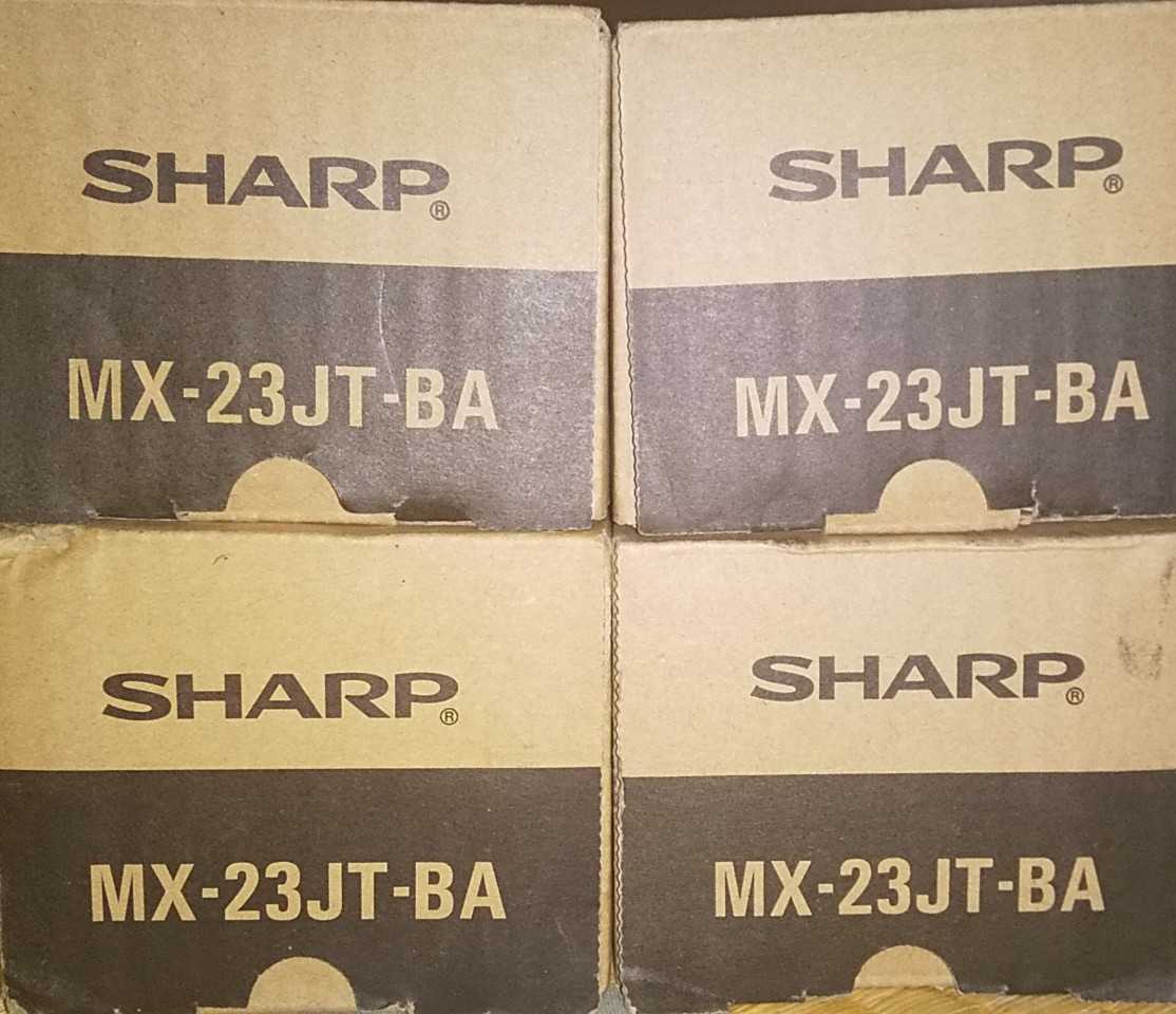 未使用 シャープ 純正 トナーカートリッジ MX-23JTBA 黒4本 www