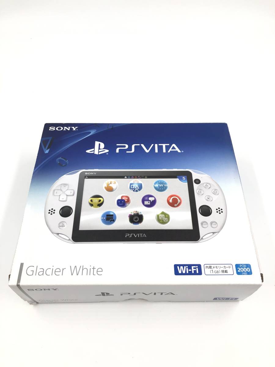同様 完品 PlayStation Vita Wi-Fiモデル グレイシャー ホワイト PCH 