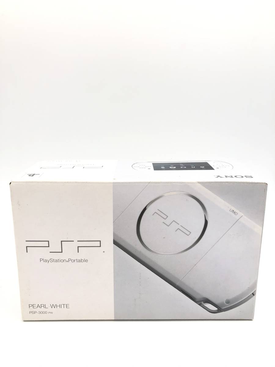 【極美品】　PSP‐3000　パールホワイト (PSP-3000PW)　画面保護フィルム付き　動作保証あり_画像1