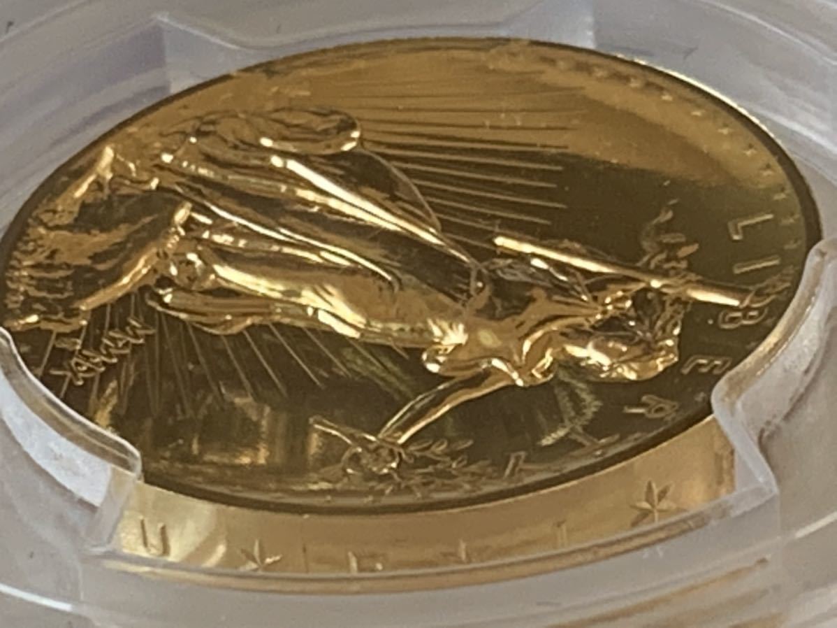 2009年 米国 ウルトラハイレリーフ20ドル金貨 MS70 最高鑑定 箱 冊子有 