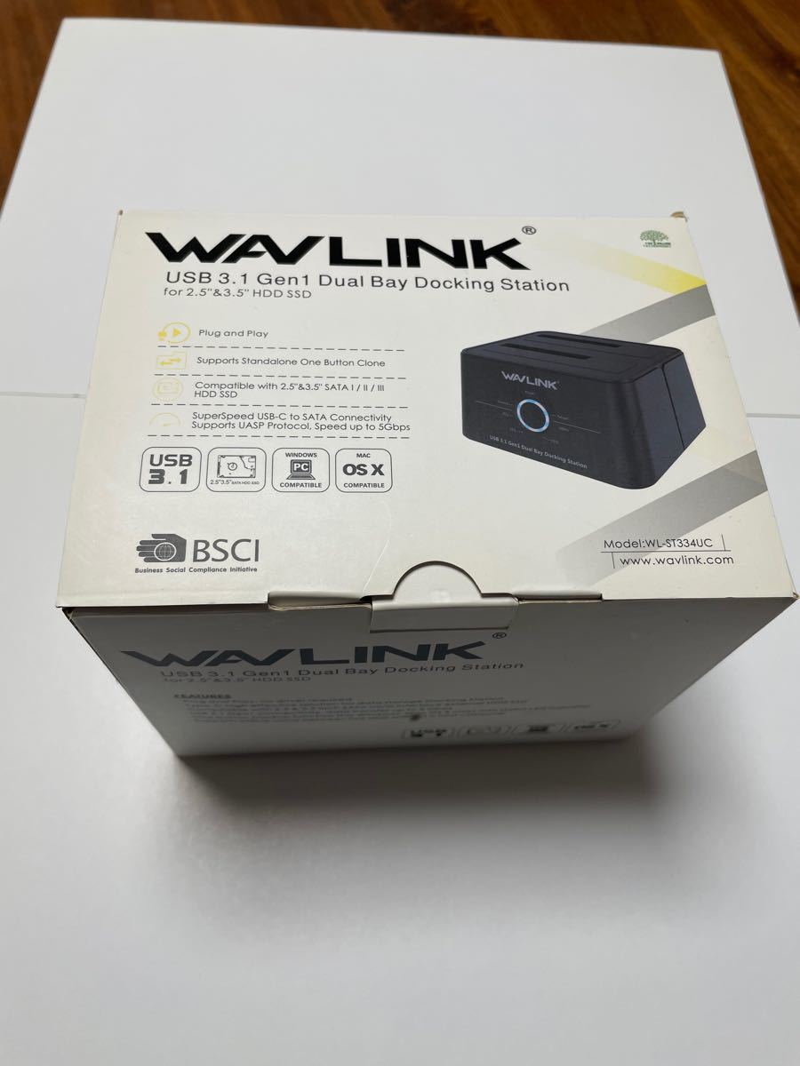 WAVLINK HDDスタンド USB3.0接続 2.5型 / 3.5型 SATA HDD/SSD対応