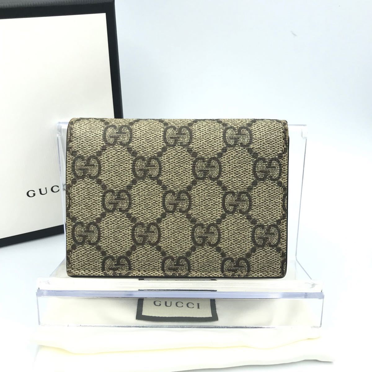 正規品 美品 グッチ財布 グッチ折り財布 グッチGGスプリーム グッチ