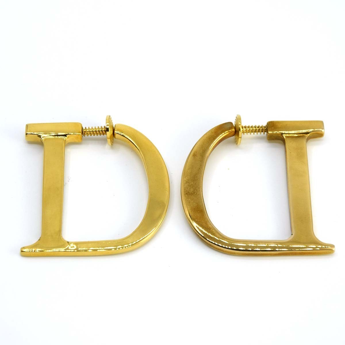 質屋 ディオール Dior イヤリング デカ D ロゴ ゴールド色 アクセサリー Christian Dior みいち質店_画像4