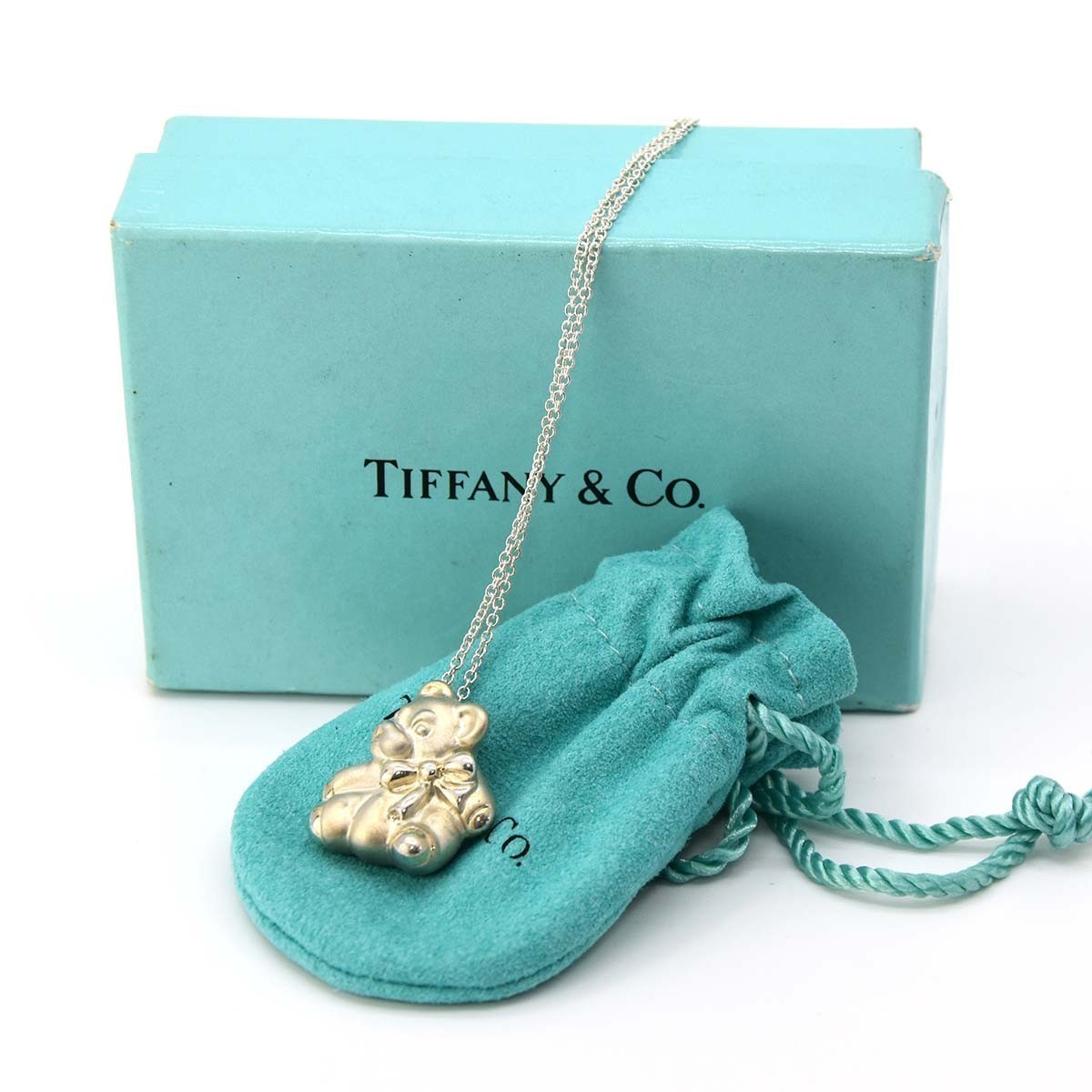 質屋 TIFFANY & Co. ベア ネックレス SV925 シルバー ティファニー 熊 くま 40cm T&CO ペンダント みいち質店_画像7