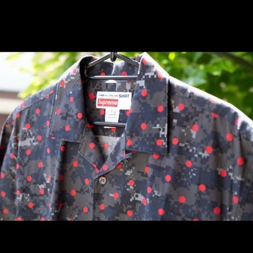 Supreme COMME des GARCONS SHIRT 総柄 半袖シャツ アロハシャツ