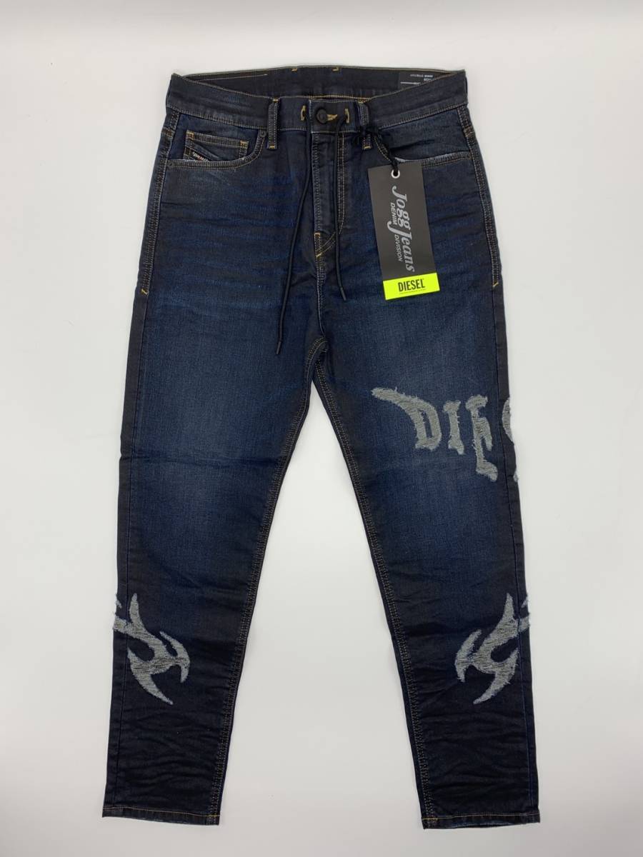青山店限定□DIESEL□クラッシュ加工ロゴ JOGG JEANS□ジョグジーンズ