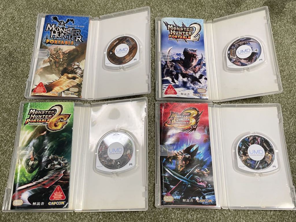 PSP ソフト モンスターハンター ポータブル 1 & 2 & 2ndG & 3rd PSP ソフト モンスターハンター ポータブル 1 & 2 & 2ndG & 3rd