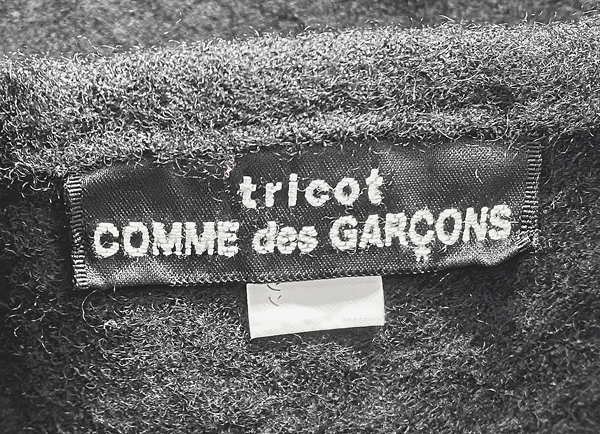 ricot COMME des GARCONS/トリコ コムデギャルソン ウール フリル ハンドバッグ/トートバッグ ブラック ギャザー_画像5
