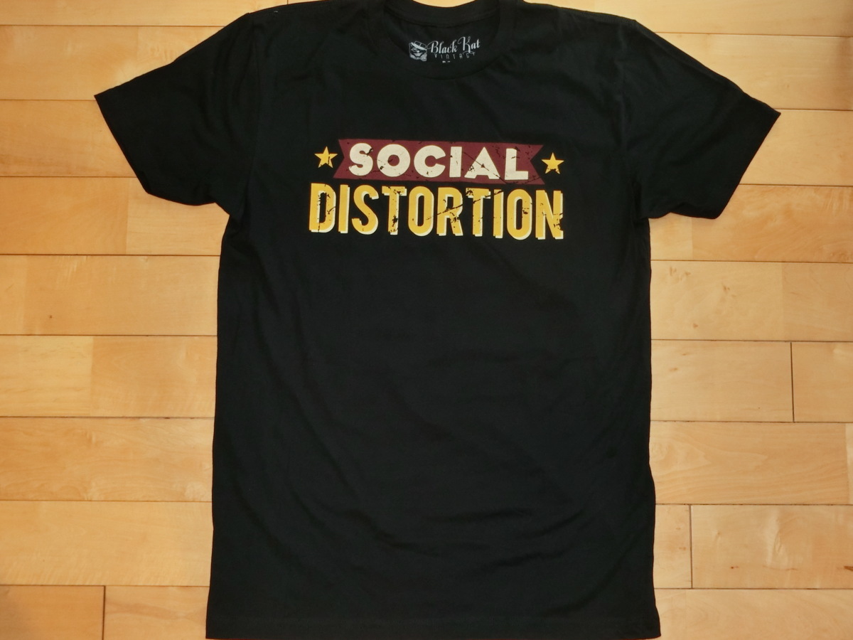 Mサイズ ソーシャルディストーション 2017年 ツアーTシャツ Black Cat vintage Social Distortion マイクネス 新品_画像3