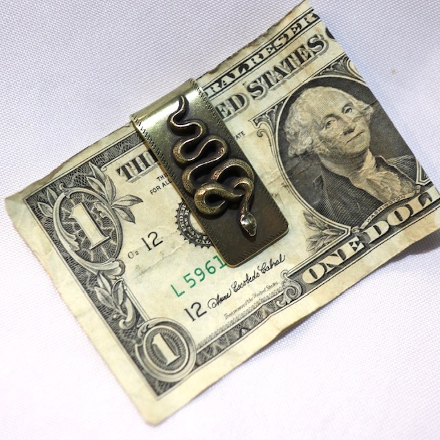 Peanuts&Co スネーク ブラス マネークリップ Snake money Clip brass ピーナッツカンパニー_画像4