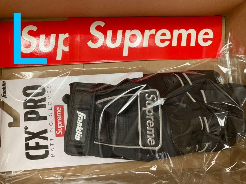 シュプリーム Supreme Franklin CFX Pro Batting Glove L BLACK 手袋