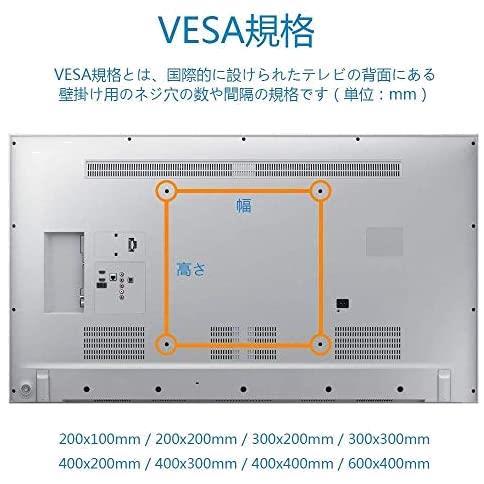 PERLESMITH テレビ壁掛け金具 32-70インチ対応 耐荷重60kg LCD LED 液晶テレビ用 VESA600x400mm_画像3
