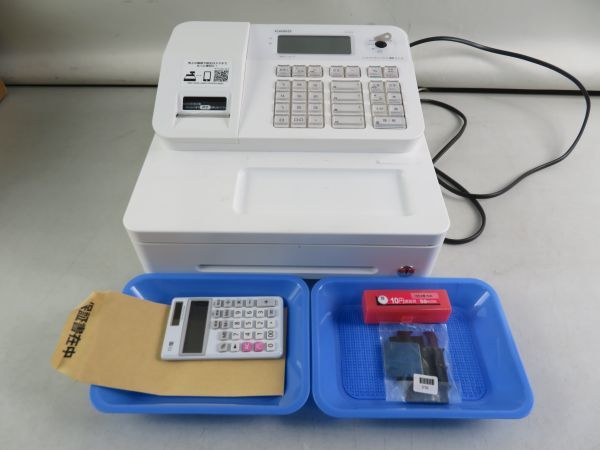 AX43 ☆ CASIO カシオ Bluetooth 電子レジスター SR-G3-WE 2台セット