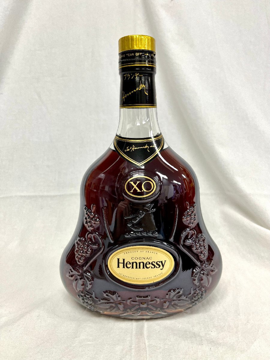 Hennessy XO ヘネシー 金キャップ クリアボトル 古酒 EA0616(ヘネシー 