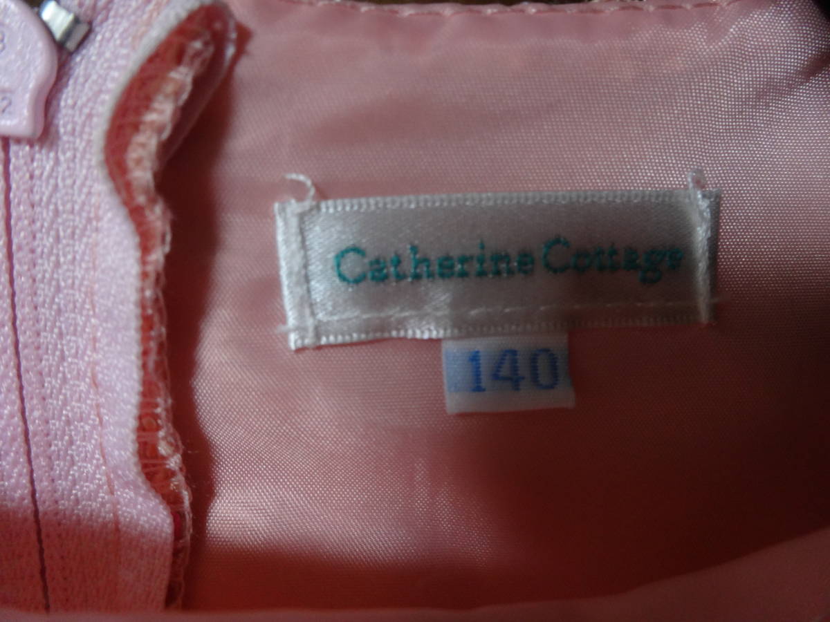 【即決/美品】Catherine Cottage キャサリンコテージ キッズドレス（140cm・サーモンピンク）_画像3