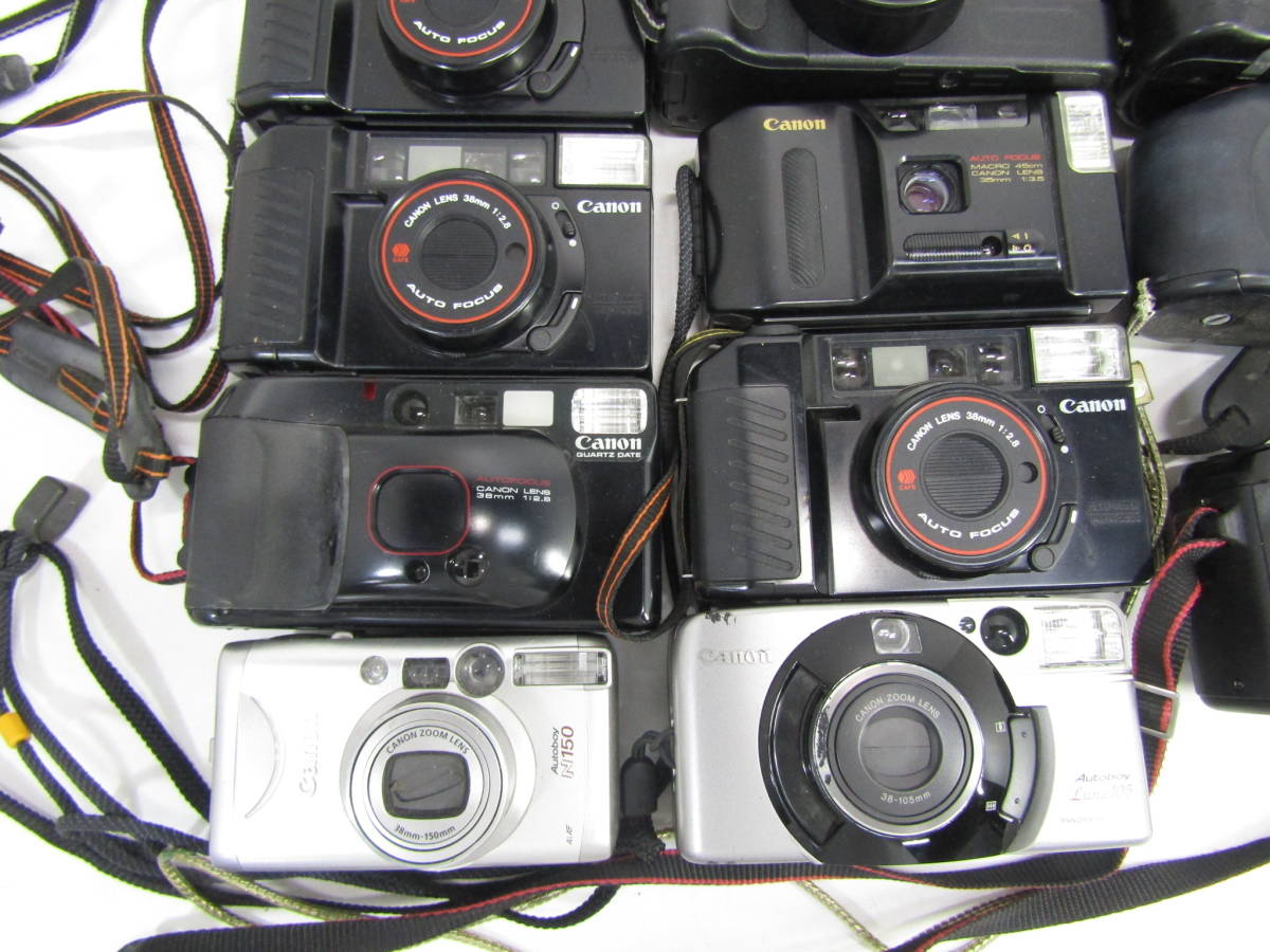 S-1426 Canon オートボーイ 11点 まとめセット Autoboy 2 3 Zoom105 TELE 等 フィルムカメラ ジャンク_画像3