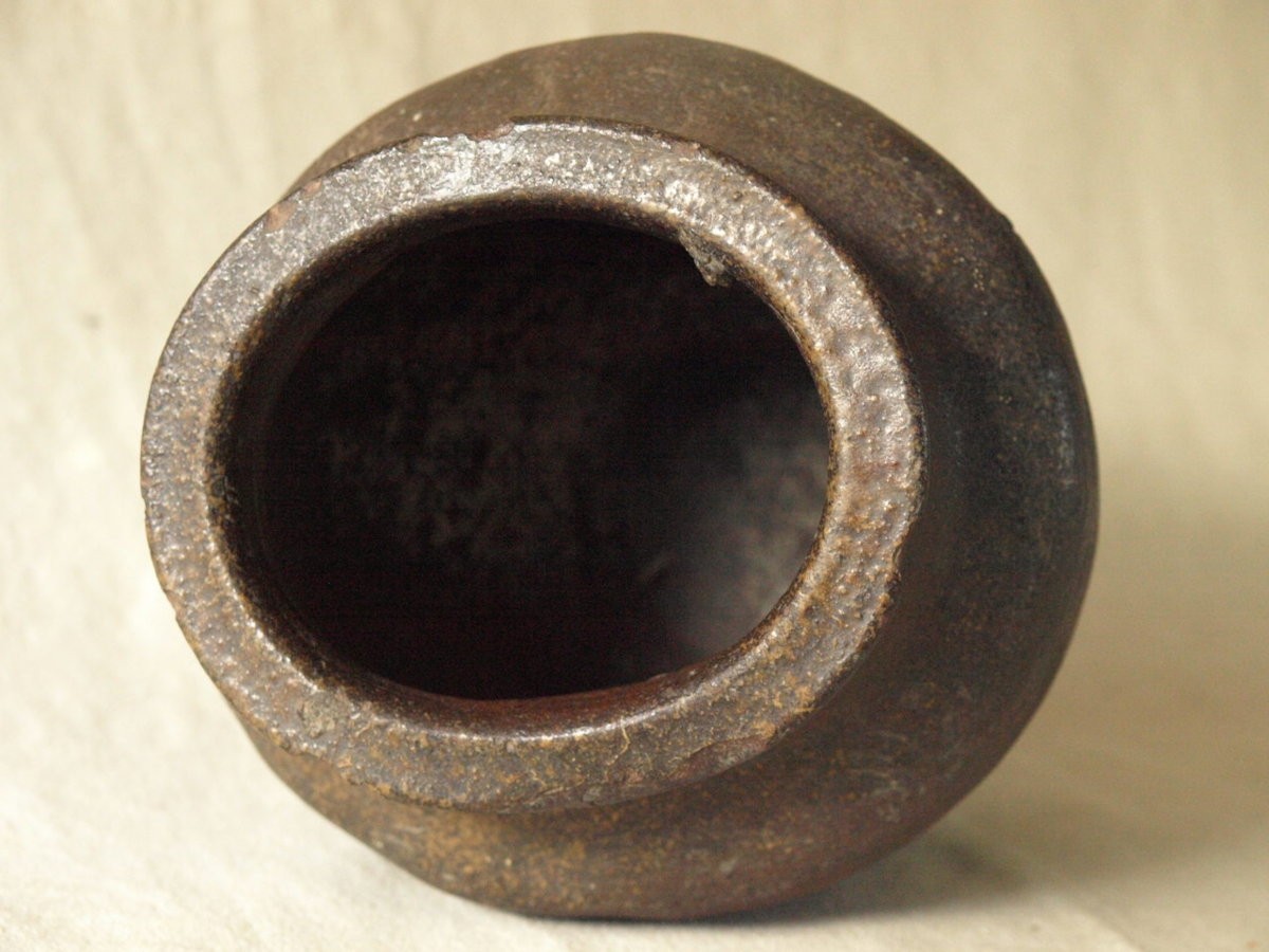 Yahoo!オークション - レア珍品 鎌倉 室町時代 越前焼広口小壺19.5cm猫