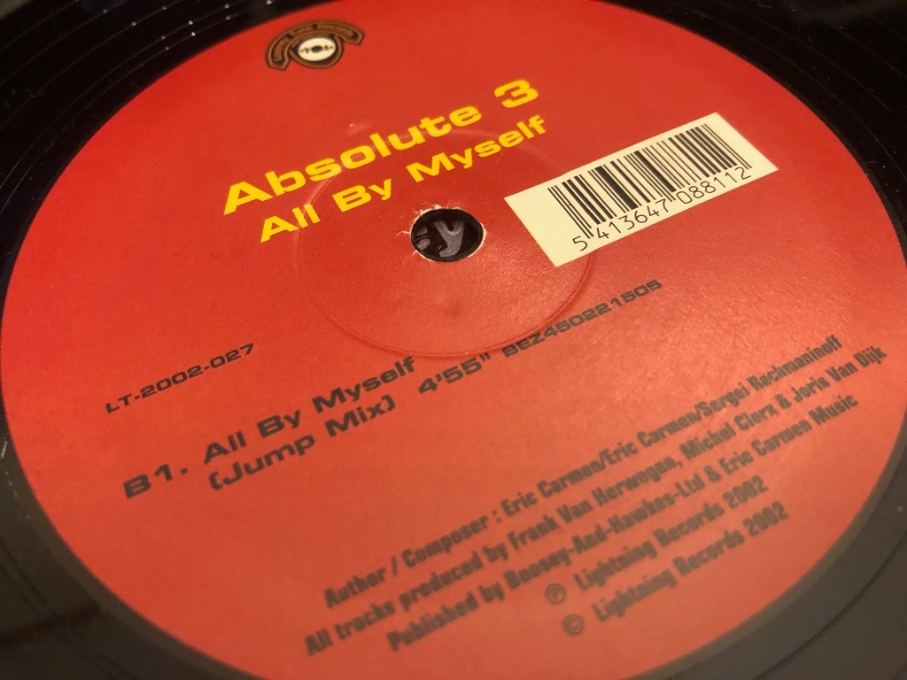 12”★Absolute 3 / All By Myself / ハード・ヴォーカル・ハウス！！の画像1