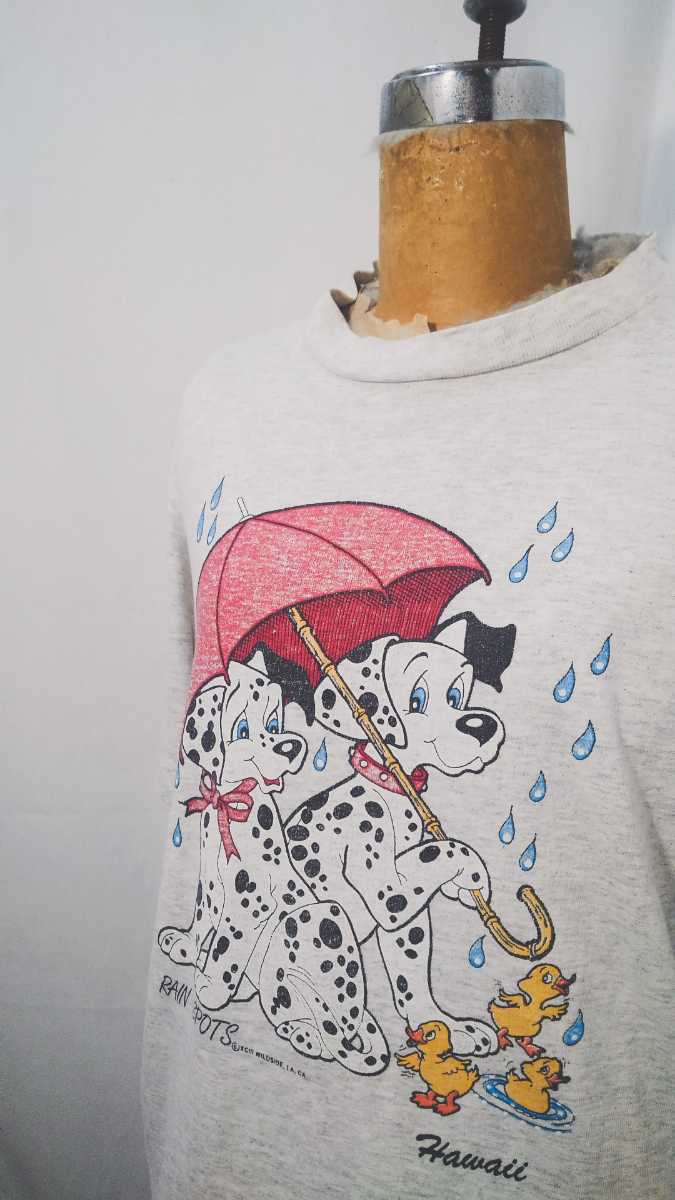 Vintage rain spots disney 101 Dalmatians t-shirt 90s 101匹わんちゃん レインスポット ディズニー 93年 アメリカ製 ビンテージ_画像1