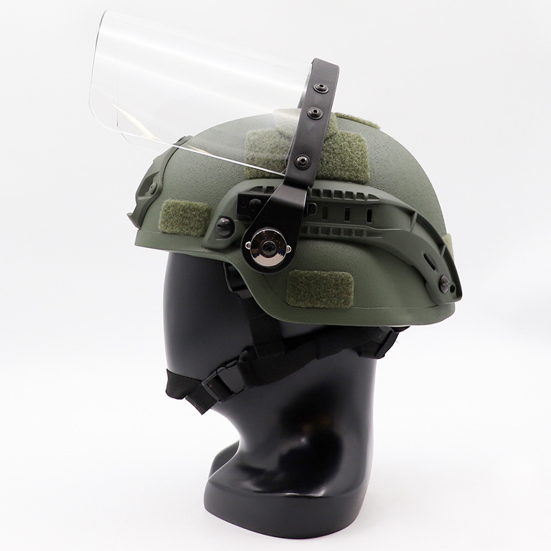 JJW」実物 防破片 フェイスシールド 150mm v50 318m/s FAST・MICH