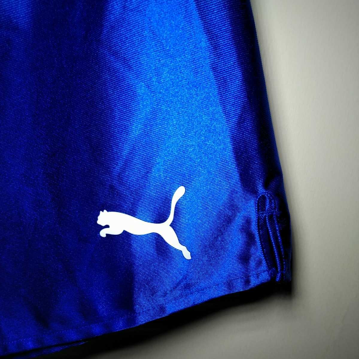 PUMA　サッカーパンツ　サイズ　L カラー　青×白　日本製　新品未使用　　_画像2