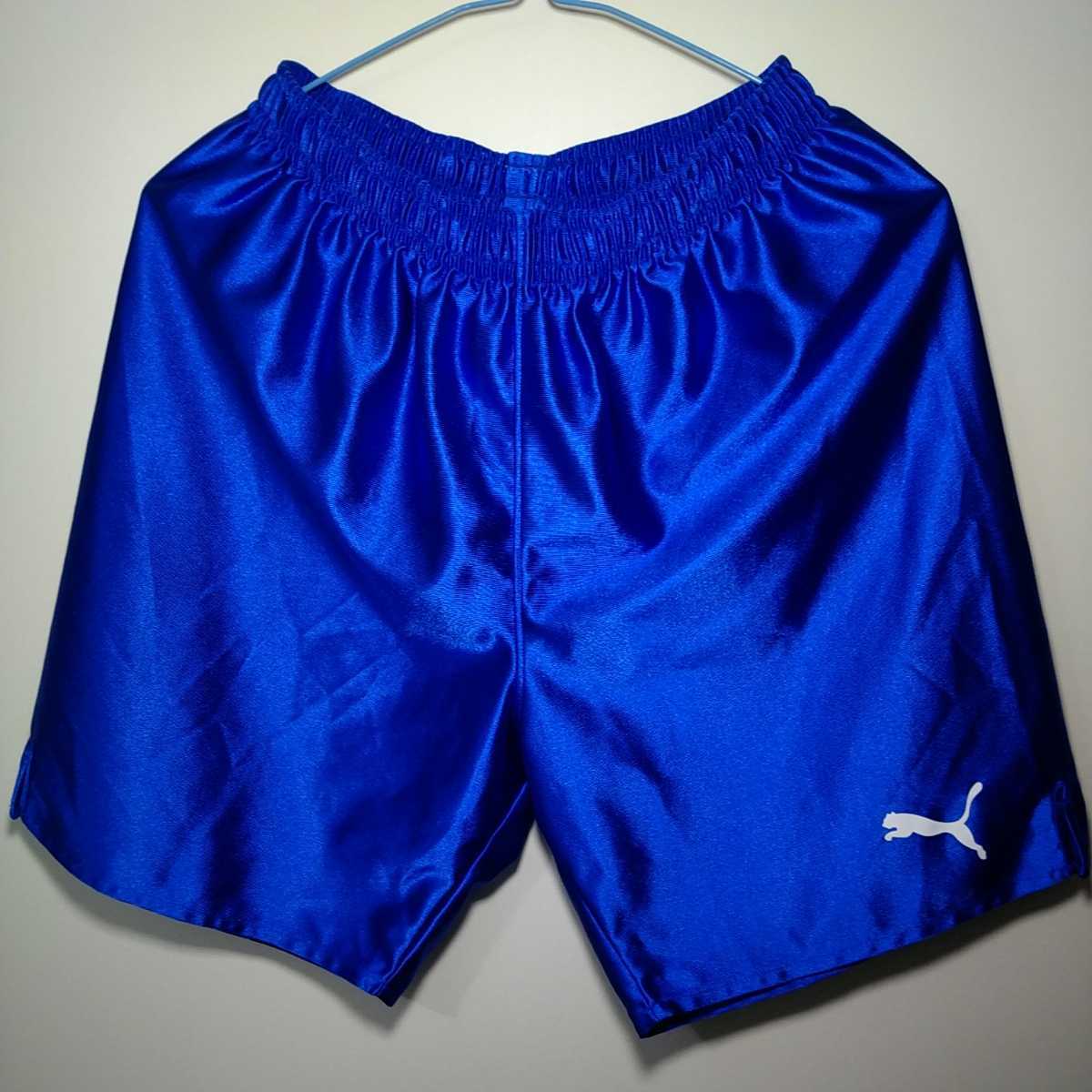 PUMA　サッカーパンツ　サイズ　L カラー　青×白　日本製　新品未使用　　_画像1